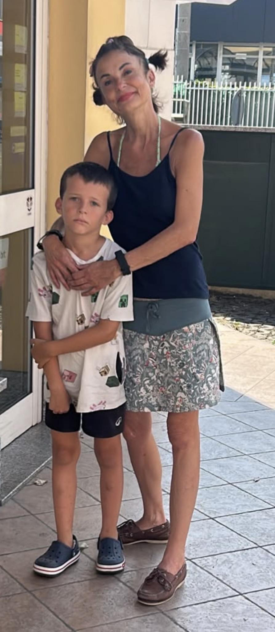 My son and me